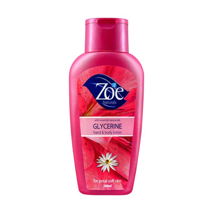Zoe Naturals Glycerine Hand and Body Lotion 100ml
